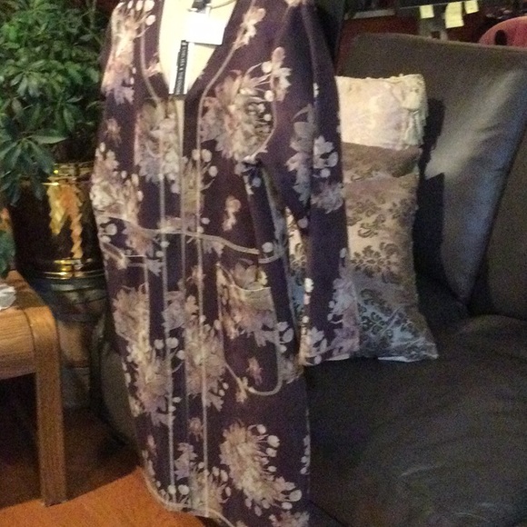 Chelsa & Theodore - Faux Leather Long Jacket - Picture 6 of 9